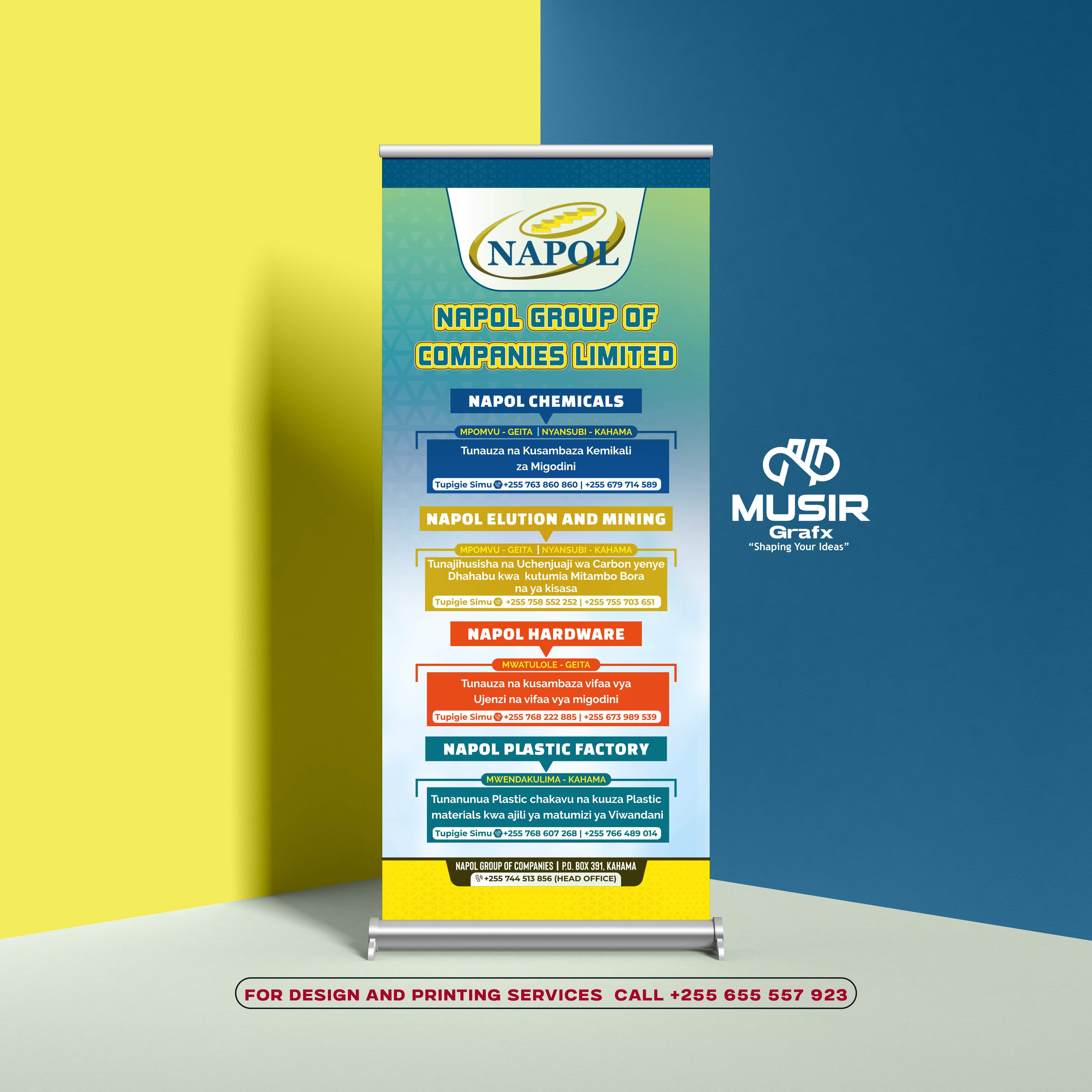 Roll-up stands by Musirmediaworks